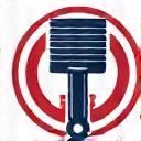 Engine piston and rod icon